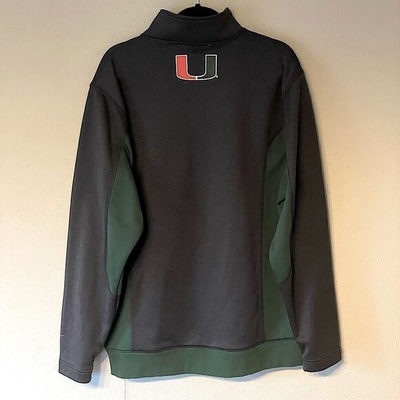 Nike University of Miami Thick Zipup hoodie. Size Large. - Picture 3 of 3